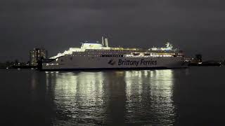 Brittany Ferries Salamnca arriving into Portsmouth November 3rd 2024 [upl. by Onimixam660]