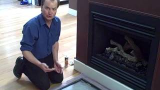 Fireplace Glass Cleaning [upl. by Abihsat353]