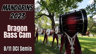 Mandarins Drumline 2023  Dragon Bass Cam  811 DCI Semis [upl. by Edylc]