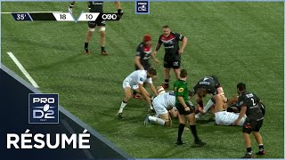 PRO D2  Résumé Oyonnax RugbyColomiers Rugby 2534  J24  Saison 20202021 [upl. by Airdnoed]