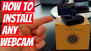 HOW TO INSTALL ANY WEBCAM  QUICK amp EASY [upl. by Derag]