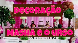 Decoração MASHA E O URSO DIY Montagem Completa [upl. by Edwyna]