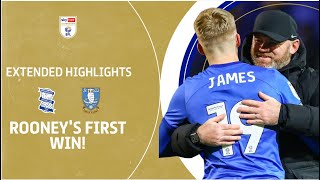 ROONEYS FIRST WIN  Birmingham City v Sheffield Wednesday extended highlights [upl. by Adnaerb]