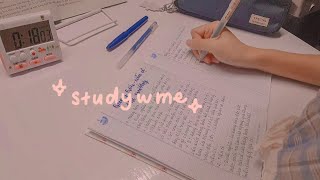 HỌC CÙNG MÌNH  study with me 5 no music with rain sound  jawonee [upl. by Relly929]