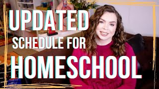 UPDATED HOMESCHOOL SCHEDULE amp ROUTINE  WINTER 2021 [upl. by Yuk791]