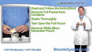 Biocide Systems ClO2 Product Instructions for odor Elimination [upl. by Loring]