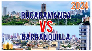 BUCARAMANGA VS BARRANQUILLA COLOMBIA la ciudad bonita amp la puerta de oro 2024 [upl. by Madonia]