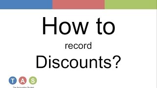 How to record Discounts Discounts allowed and discounts received [upl. by Lou40]