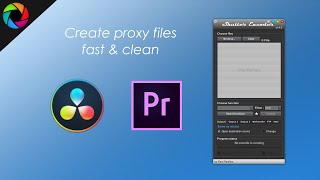 How to create proxy for Premiere Pro  Davinci Resolve [upl. by Blaseio]