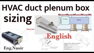 111  HVAC duct plenum box design for AHU FCU and plenum box for grills and diffusers in English [upl. by Klug]