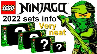 LEGO NINJAGO 2022 WINTER SET WAVE SET NAMES AND DESCRIPTIONS [upl. by Scarlett583]