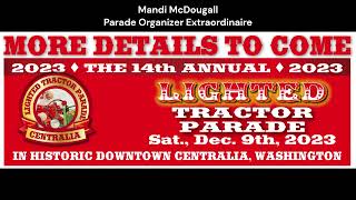 Centralia Lighted Tractor Parade 2023 [upl. by Rubenstein174]