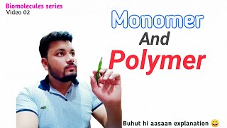 What are monomer and polymer  easily definitions  alizaibiology2033 [upl. by Iredale]