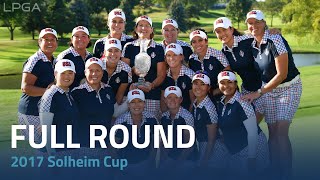 Full Round  2017 Solheim Cup Sunday Singles [upl. by Llecrep]