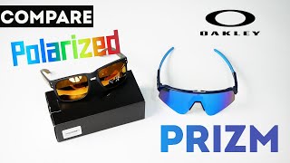 Compare  ความต่างของเทคโนโลยีเลนส์ Oakley แบบ Prizm และ Oakley Polarized [upl. by Hama800]