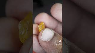 Yellow Sappire Rough 3 Carats From Kiriella Srilanka [upl. by Lazare]