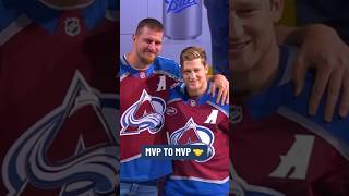 Jokic Presents Hart Trophy To MacKinnon 🏆 [upl. by Nika]