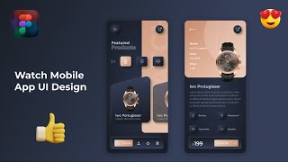 Mobile App Figma Design Tutorial  Mobile App Design UI UX with Prototype [upl. by Relyhs]