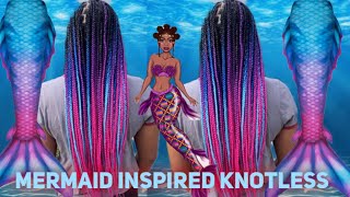 Mermaid Knotless Box Braids [upl. by Ayala870]