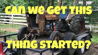 Ford 2000 Tractor Smokey Old Start [upl. by Portia992]