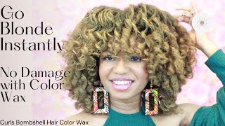 ORS CurlsUnleashed Color wax  Bombshell Review on Natural Hair [upl. by Ssidnac]