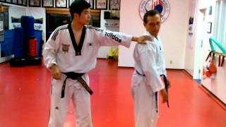 tae kwon do self defense grab techniques [upl. by Filberte]