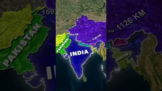 Which Country Shares the Longest Border with India  Kota Champs shorts geography india [upl. by Llydnek527]