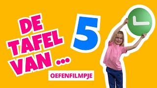 Tafel van 5 oefenen  Bewegend leren [upl. by Knox259]