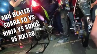 Adu blayer satria fu vs ninja vs sonis vs mx 150 [upl. by Brenan]