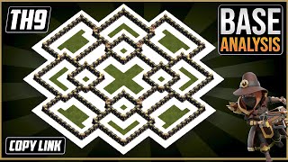 THE BEST TH9 HYBRIDTROPHY Base 2024  Town Hall 9 TH9 Hybrid Base Design – Clash of Clans [upl. by Hakeem482]