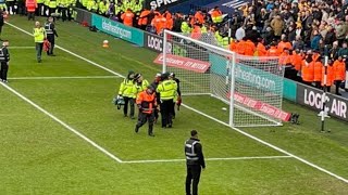 West Brom vs Wolves 20 Match suspended because of crowd trouble [upl. by Adyl]