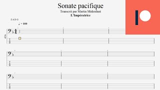 LImpératrice  Sonate pacifique bass tab [upl. by Ahsatam]