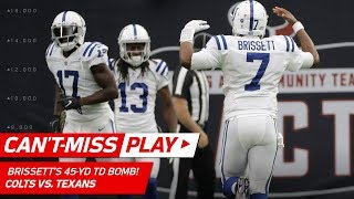 Jacoby Brissetts 45Yd TD Pass to TY HIlton  CantMiss Play  NFL Wk 9 Highlights [upl. by Christenson]