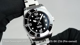 Titoni Seascoper 600 Chronometer 83600 SBK256 Preowned [upl. by Jacobina378]