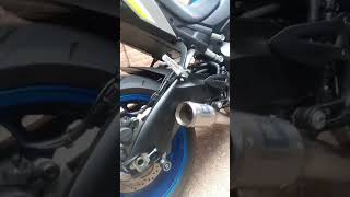 Suzuki GSXS1000 2021 Custom Racefit exhaust system Unmapped [upl. by Neomah]