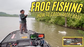 Frog Fishing  how to catch more top water bass [upl. by Iahs]