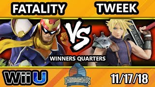 DHATL18 Smash 4  ESE  Fatality Captain Falcon Vs Tweek Cloud  Wii U Winners Quarters [upl. by Rainie515]