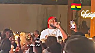 Davido performing his new song quotAwukequot in Ghana [upl. by Gilles]