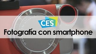 Lentes y accesorios para smartphones en el CES 2016 [upl. by Nere]