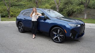 New 2025 BMW iX xDrive50 Review  21quot Aero Wheels  300 Mile Range  Test Drive Review with Eriika [upl. by Thilda108]