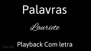 Palavras Playback com letra  Lauriete [upl. by Irish711]