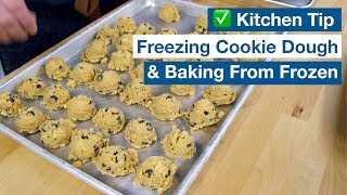 ✅ Kitchen Tips  How to Freeze amp Store Cookie Dough [upl. by Siulegroj]