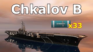 World of WarShips Chkalov B  4 Kills 211K Damage [upl. by Repsag322]