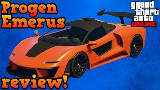 Progen Emerus review  GTA Online guides [upl. by Limoli173]