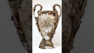 Cleaning The Dirtiest Champions League Trophy 🏆 satisfying clening asmr shorts [upl. by Belcher]