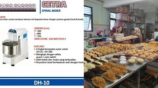 RIVIEW MESIN GETRA PENGADON ROTI DH 10 [upl. by Svirad]