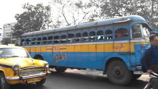 Street view near Chowringhee and Esplanade Market Kolkata india [upl. by Skinner300]