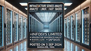 Join Infosys as Infrastructure Services Analyst BackupLinuxAIXSAP BASIS [upl. by Madelene]