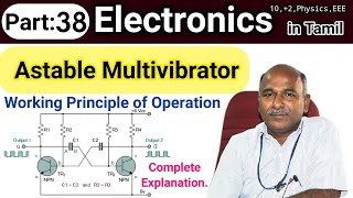 Astable Multivibrator working principle in tamil [upl. by Dill]