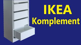 Ikea Komplement drawer assembly and installation [upl. by Dobb]